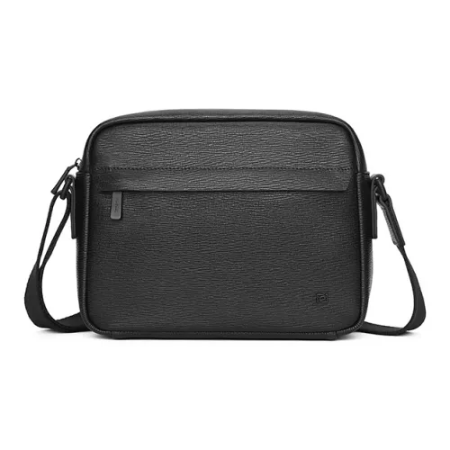 PIERRE CARDIN Сумка через плечо из коровьей кожи Маленькая Мужская Черная