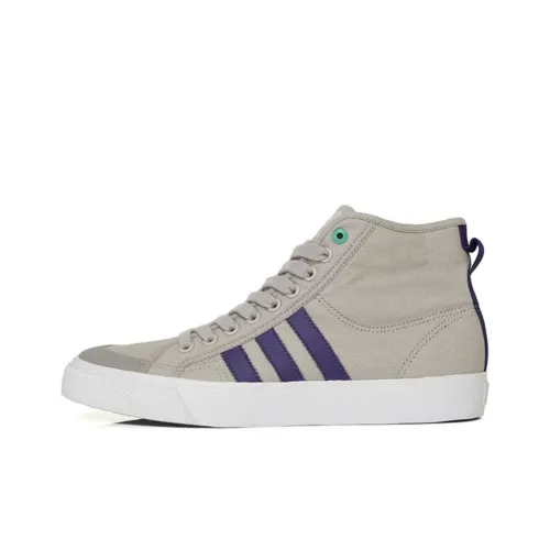Adidas Originals Скейтборд Кроссовки Высокие Серо-фиолетовые Мужские