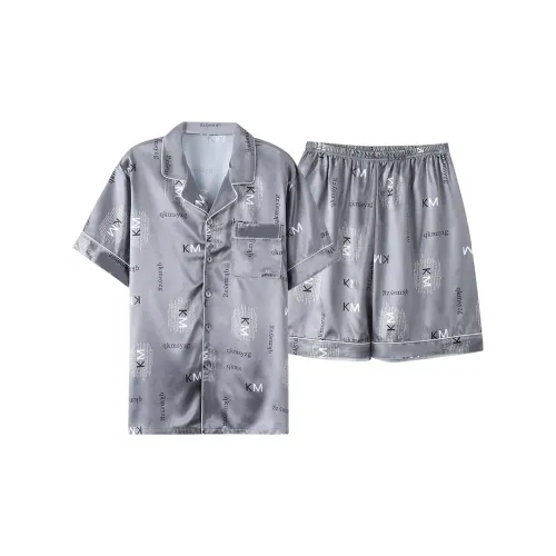 Follow The United States Пижамный комплект Мужской Серебристо-серый