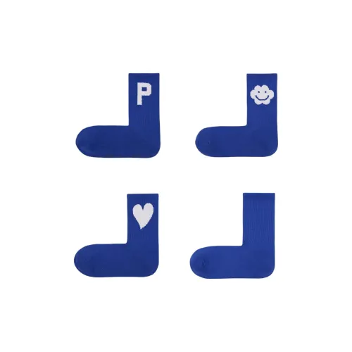 Pan Shijia Носки Crew Унисекс упаковка из 4 пар синий