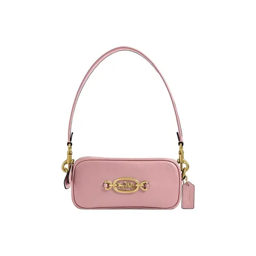 COACH Avery Коровья кожа Портативная Сумка через плечо Сумка на плечо Маленькая Женская Нежно-розовая