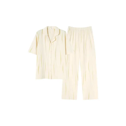 JinShaLa Pajama Комплект Женский Светло-Желтый