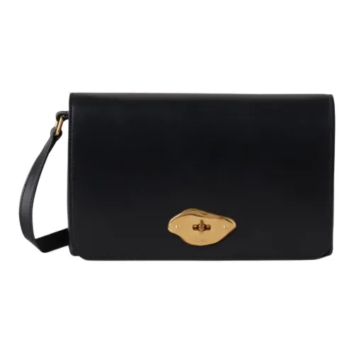 Mulberry High GLOSS Кожа Сумка через плечо Кошелек Женские Черный