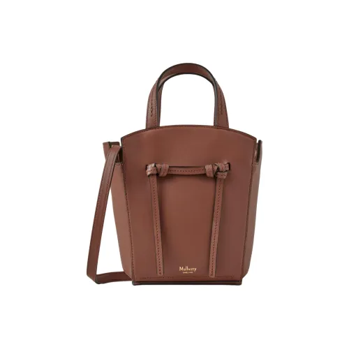 Mulberry Кожа Тоут Сумка Сумка для покупок Сумка через плечо Сумка мини Женская Яркая Умбра