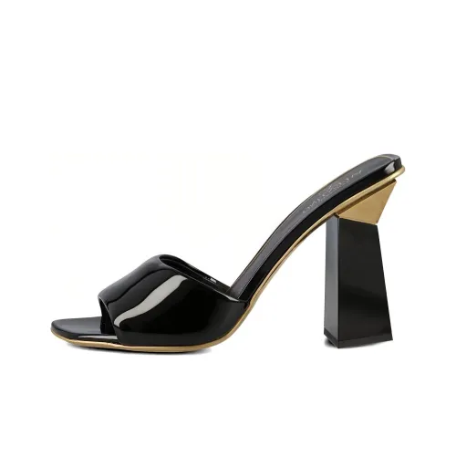 Valentino One Stud Шлепанцы Женские Черные