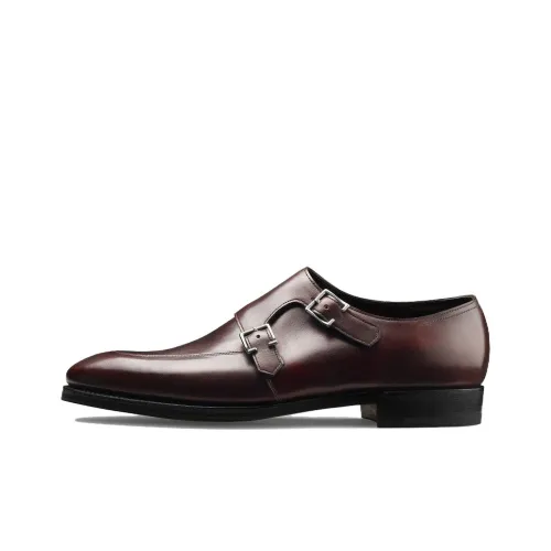 JOHN LOBB Туфли Низкие Красный Коричневый Мужской