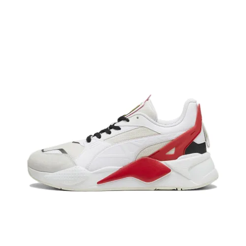 PUMA RS x FERRARI Низкий топ Повседневная обувь Унисекс Белый Красный