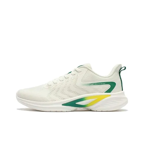 361° Штаны Устойчивые к истиранию Низкий Топ Повседневные Беговые кроссовки Мужские Белые Зеленые