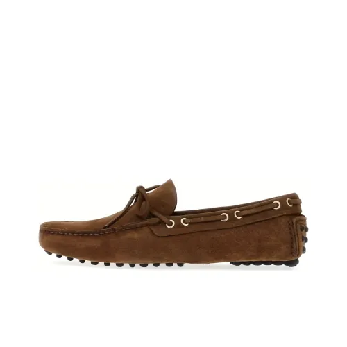 Car Shoe Лоферы с резиновым подошвой, коричневые, мужские