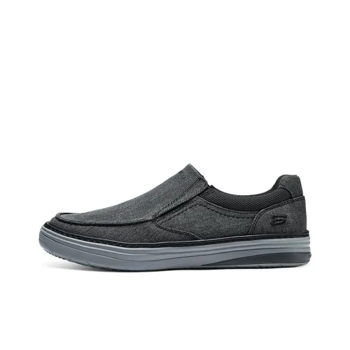 Skechers Low-Top Canvas Shoes Men's Black