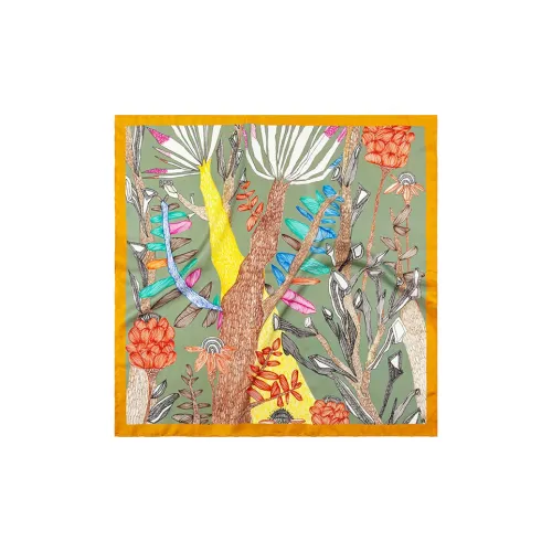 Шелковые шарфы для женщин Eucalyptus Ornamentation