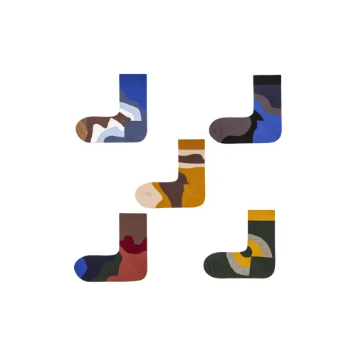 Pan Shijia Носки Crew Унисекс 5 пар смешанные цвета