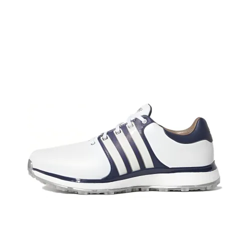 Adidas Tour360 XT SL Устойчивый к истиранию Низкий Топ Обувь для гольфа Мужская Белый Синий