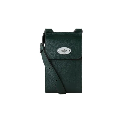 Mulberry GRAIN LEATHER Чехол для телефона Сумка через плечо Мини Женская Классическая Зеленая