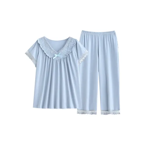 Follow the United States Пижамный комплект Женские Озерный Синий