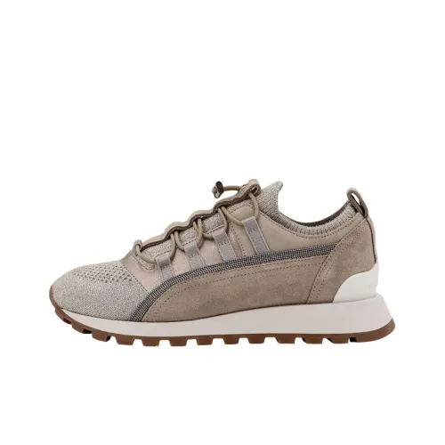 BRUNELLO CUCINELLI Низкий топ Повседневная обувь Женская Тауповая