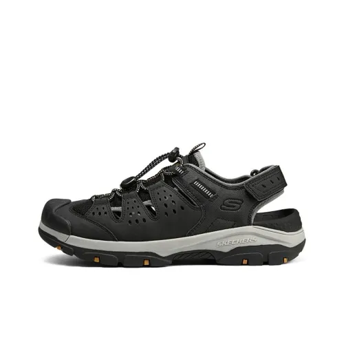 Skechers Slip-resistant Дышащая Устойчивая к истиранию Обувь для активного отдыха Мужская Черная