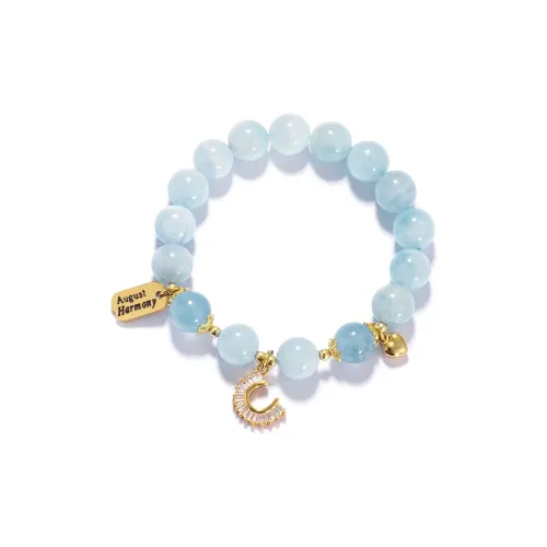 AUGUST HARMONY Браслет с бусинами из драгоценных камней унисекс