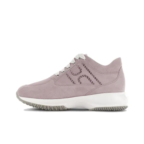 HOGAN Interactive Version Низкий Топ Повседневная Обувь Женская Фиолетовая