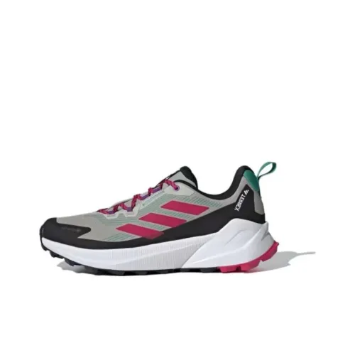 adidas Terrex TRAILMAKER 2,0 Gore Te Амортизация Износостойкий Низкий Топ Уличная Обувь Мужская Серый Черный Розовый