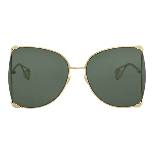 GUCCI Нерегулярная форма Солнцезащитные очки Женские Золото