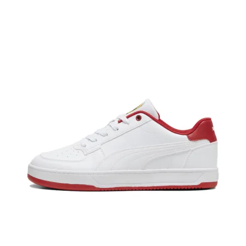 PUMA Scuderia Ferrari Caven 2,0 Low Топ Скейтборд Кроссовки Унисекс Белый Красный