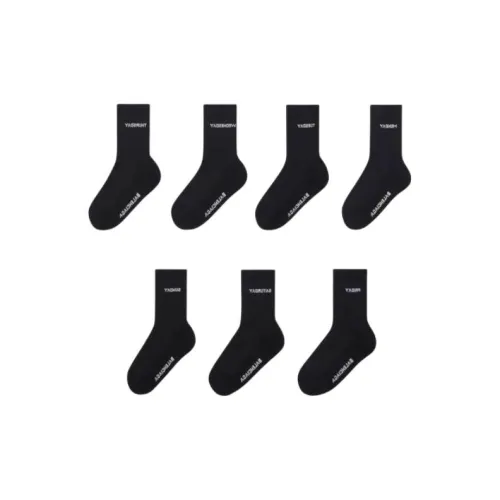Balenciaga Носки Crew Standard Unisex 7 Pack Black