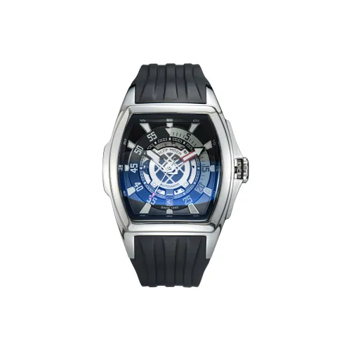 REEF TIGER Автоматический Механический Механизм Мужские Часы 44,6мм*42,3мм*18,25мм Черный