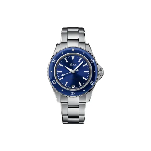 MIDO Автоматический Механический Механизм Мужские Часы 36,5 мм Синий