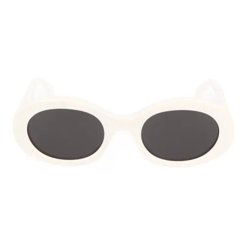 CELINE Ацетат OVAL SUNGLASSES Унисекс Белый