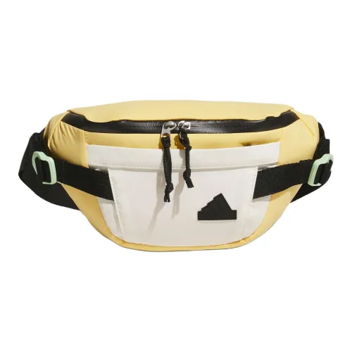 Adidas Переработанный полиамид Сумка через плечо Бананка Маленький Унисекс Абрикосовый Желтый