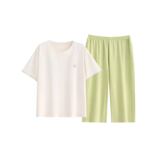 Follow the United States Пижамный комплект Женский Светло-зеленый