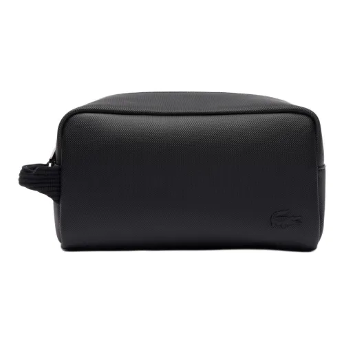LACOSTE Полиуретан Туалетная сумка Стандартная Мужская Черная