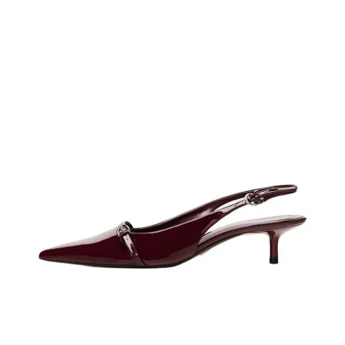 ZARA Женские повседневные туфли, бургундского цвета, женские