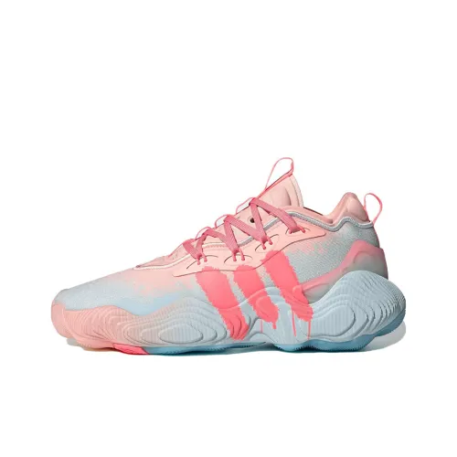 Adidas Trae Young 3,0 Баскетбольные кроссовки Low Топ Розовый Синий Мужской