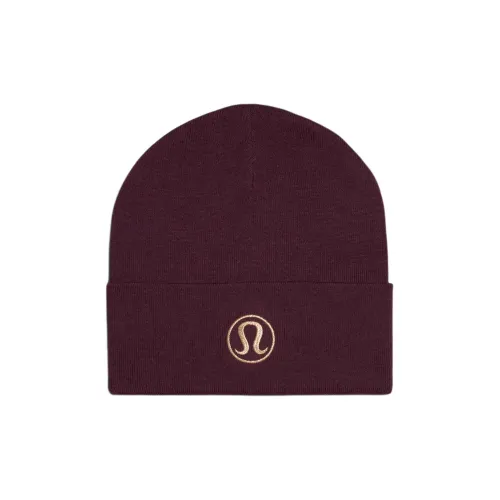 lululemon Смесовая шерсть Шапки-бини Унисекс Фиолетовый