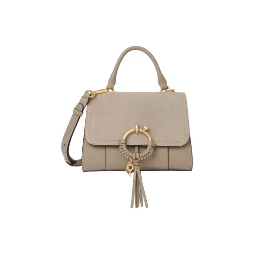 See By Chloe JOAN Series Замша с зернистой кожей коровы Сумка через плечо Сумка Женская Motty Серый