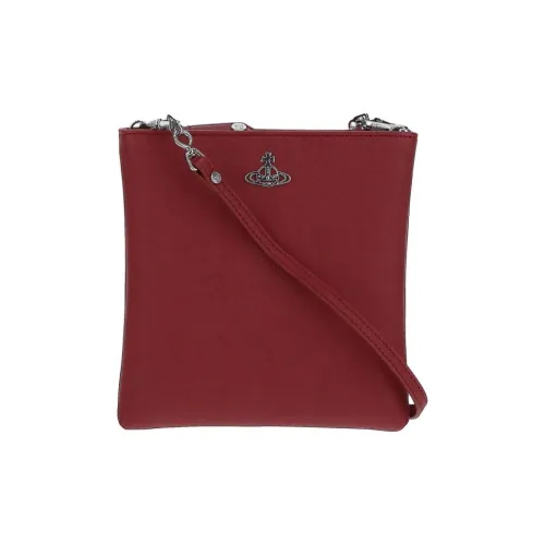 Vivienne Westwood Squire Переработанный полиуретан Сумка через плечо Сумка через плечо Женская Красная
