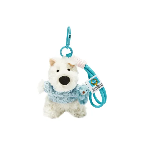 Bowl Милый Вест-хайленд Белый Терьер Украшение Мультяшный Щенок Куклы Плюшевый Брелок 11 см Рекомендуемая Высота