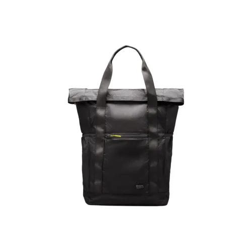 Lululemon Packable Polyester Backpack Bag Unisex Smoke Gray Lime Black Лулulemon Упаковочный Полиэстер Рюкзак Сумка Унисекс Дымчатый Серый Лайм Черный