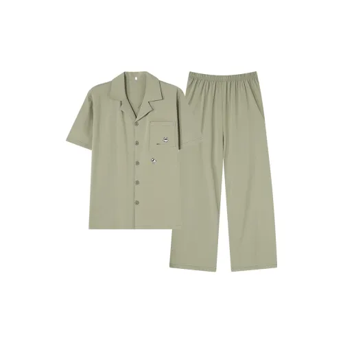 JinShaLa Пижамный комплект Мужской Армейский зеленый