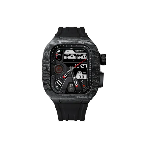 Soul Cool Защитный чехол для Apple корпус из углеродного волокна совместим с IWatch S7 8