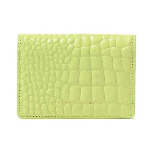 BEAMS Status ANXIETY Коллаборация Коровья кожа Держатель для визиток Женские Лимон
