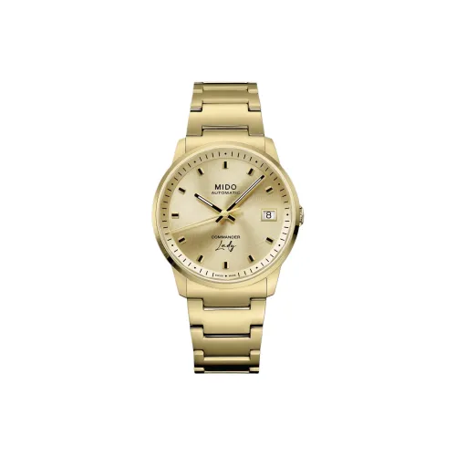 MIDO Commander Collection Женские наручные часы Автоматический механический механизм Мужские часы Циферблат 35 мм Золото