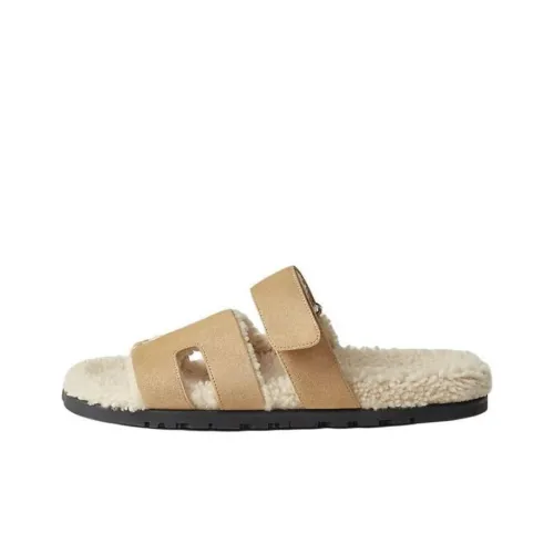 HERMES Chypre Слипоны Мужской Светло-Коричневый