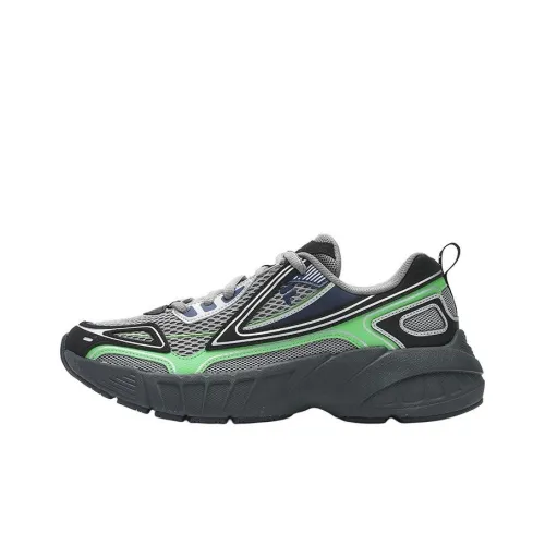 FILA FUSION CRED Leader Беговые кроссовки Низкий Топ Акула Серый/Черный Мужской