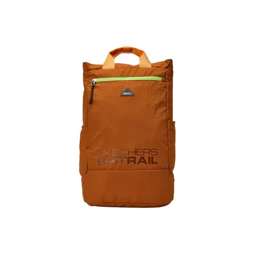 Skechers Ткань Сумка Рюкзак Рюкзак Стандартный Унисекс Оранжевый