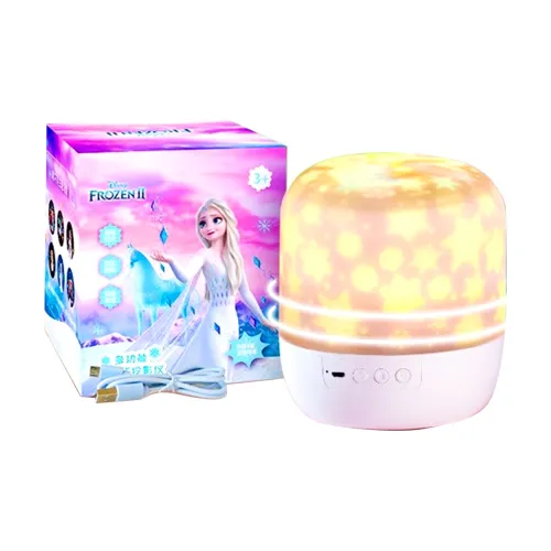 DISNEY FROZEN Серия Эльза Звездное Небо Проектор Кристальный Шар Музыкальная Колокольчик Принцесса Вращающаяся Музыкальная Колокольчик Игрушки