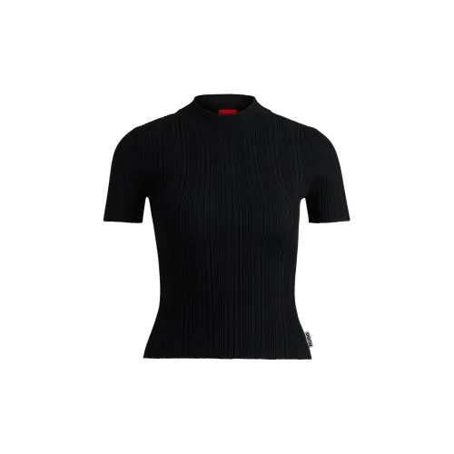 HUGO BOSS Черные Женские Футболки