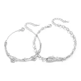 Серебро S925, розовый шип, браслет для пары
